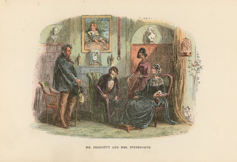 Illustrasjon for David Copperfield av Hablot Knight Browne
