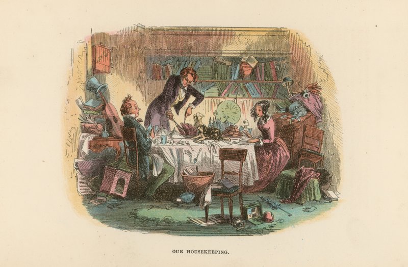 Illustrasjon for David Copperfield av Hablot Knight Browne