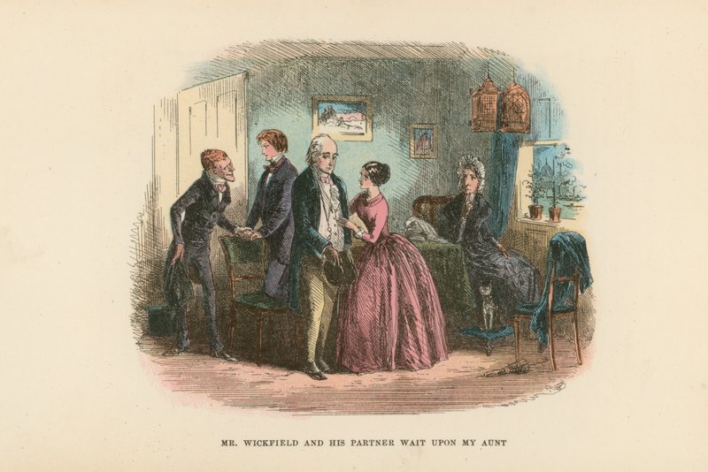 Illustrasjon for David Copperfield av Hablot Knight Browne