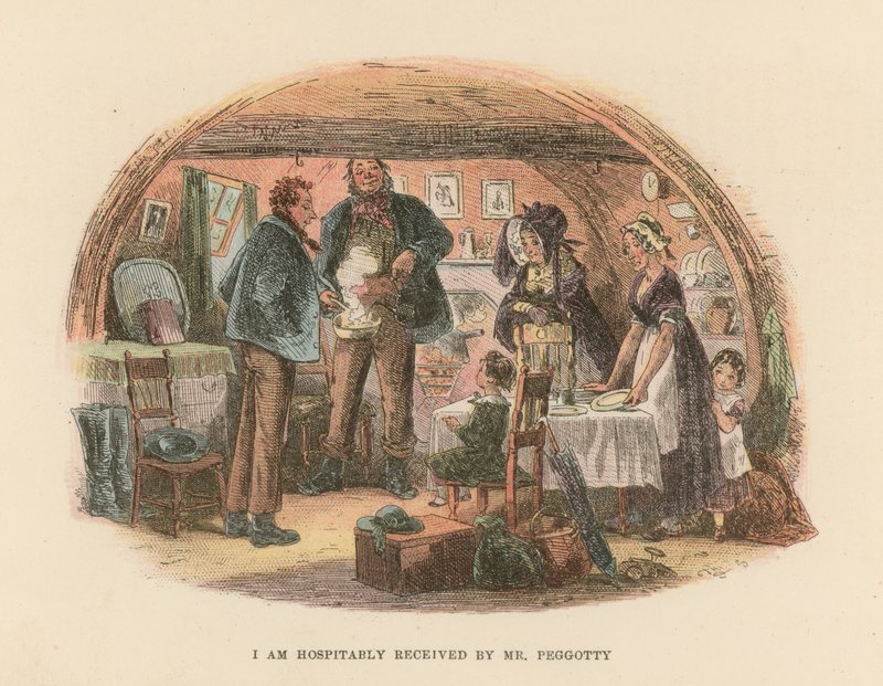 Illustrasjon for David Copperfield av Hablot Knight Browne