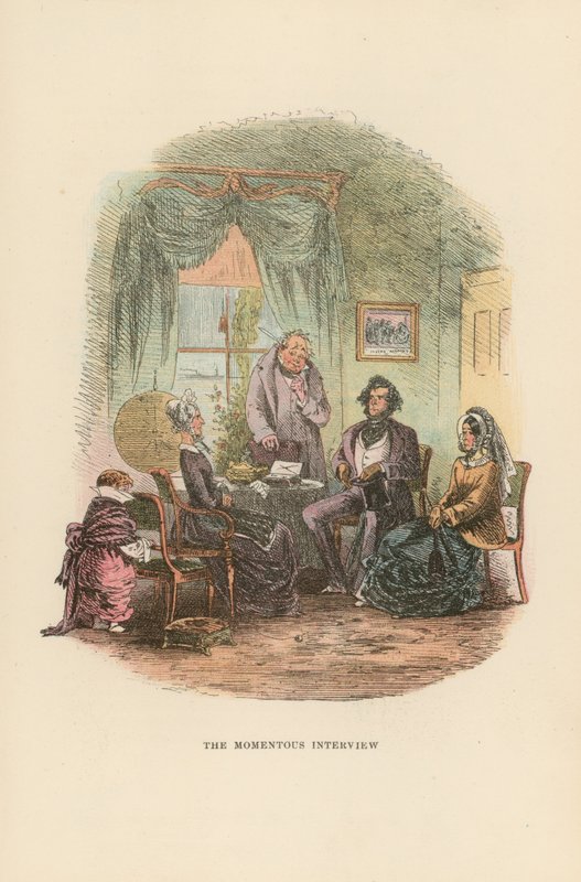 Illustrasjon for David Copperfield av Hablot Knight Browne