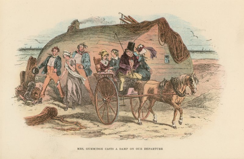 Illustrasjon for David Copperfield av Hablot Knight Browne