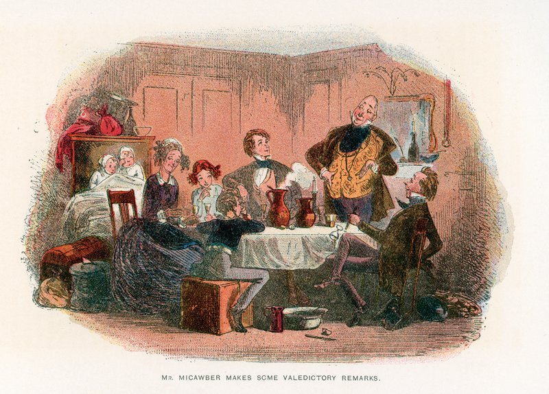 Illustrasjon for David Copperfield av Hablot Knight Browne