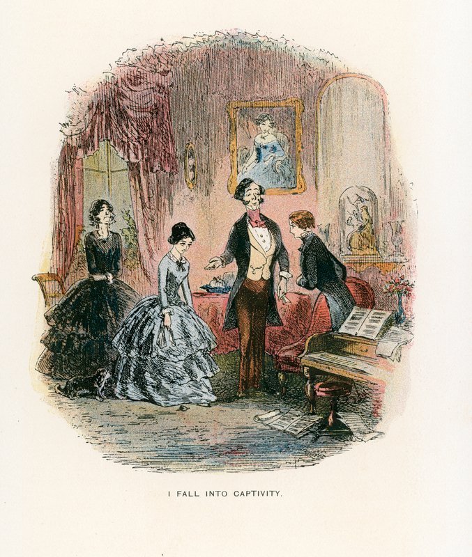 Illustrasjon for David Copperfield av Hablot Knight Browne