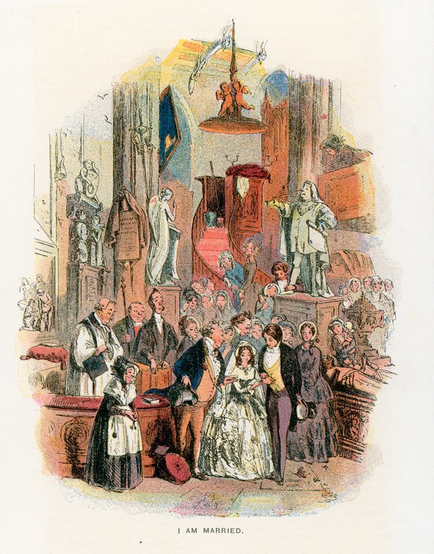 Illustrasjon for David Copperfield av Hablot Knight Browne