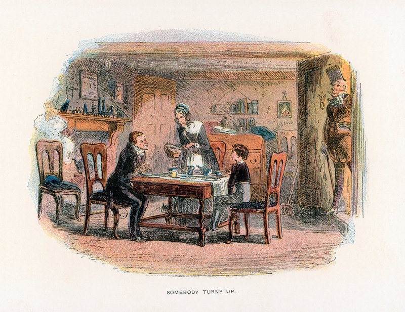 Illustrasjon for David Copperfield av Hablot Knight Browne