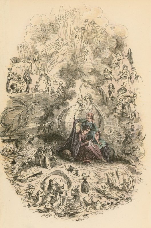 Illustrasjon for Dombey and Son av Hablot Knight Browne