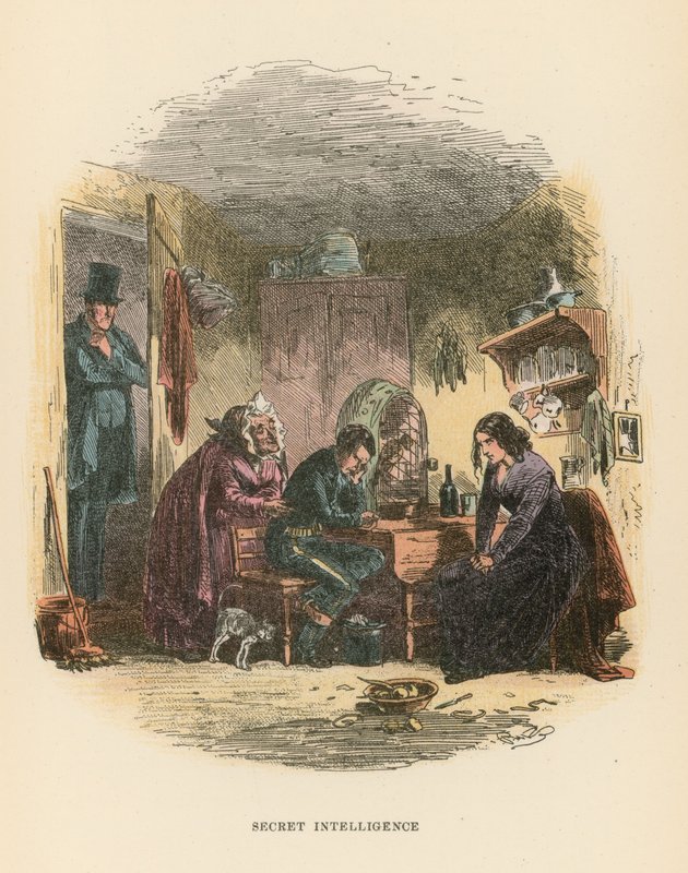 Illustrasjon for Dombey and Son av Hablot Knight Browne