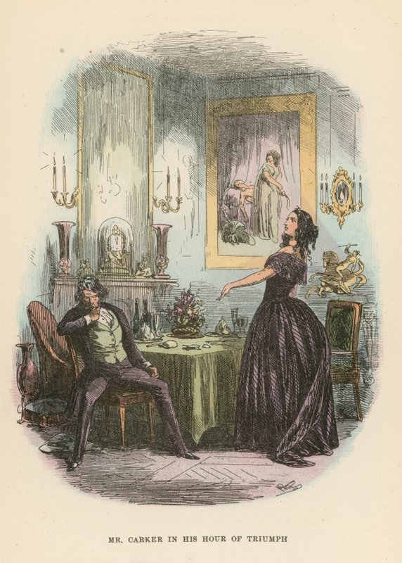 Illustrasjon for Dombey and Son av Hablot Knight Browne