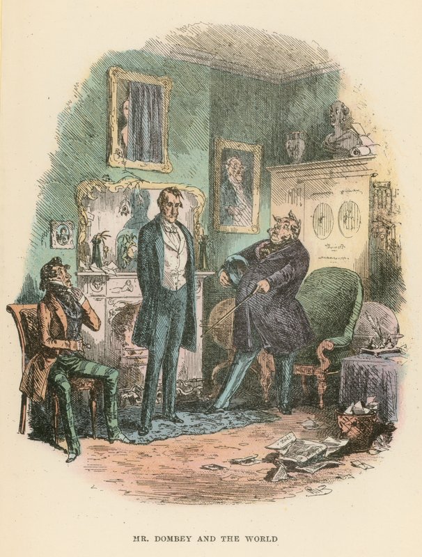 Illustrasjon for Dombey and Son av Hablot Knight Browne