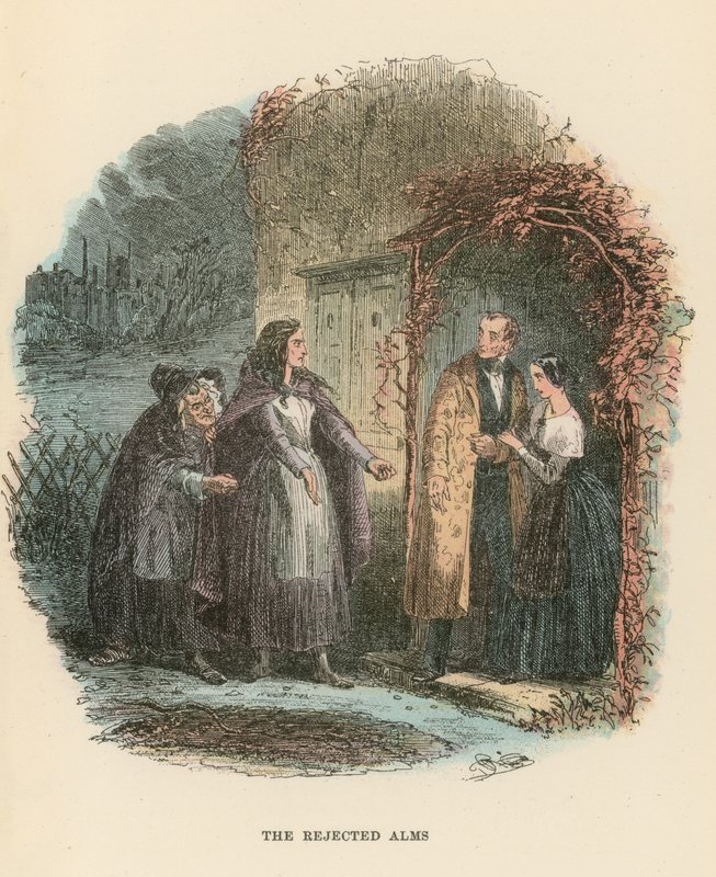 Illustrasjon for Dombey and Son av Hablot Knight Browne