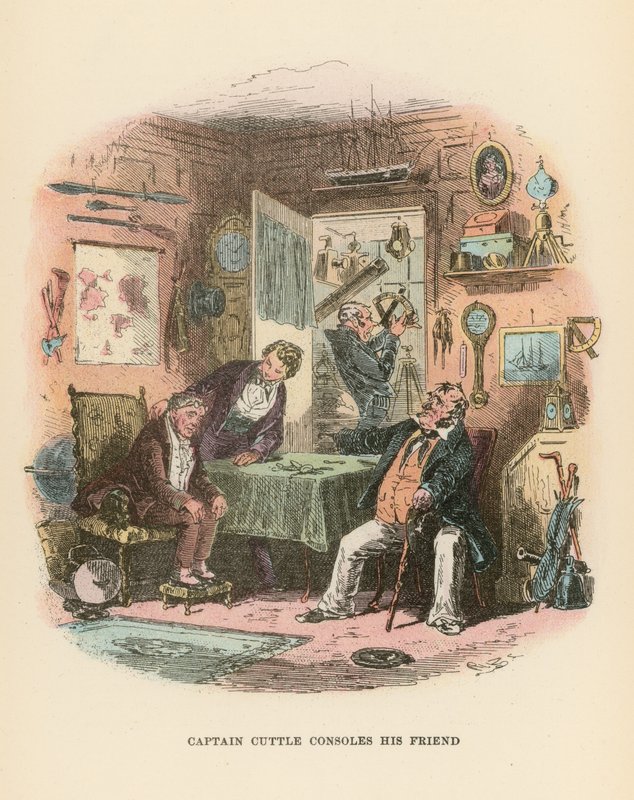 Illustrasjon for Dombey and Son av Hablot Knight Browne