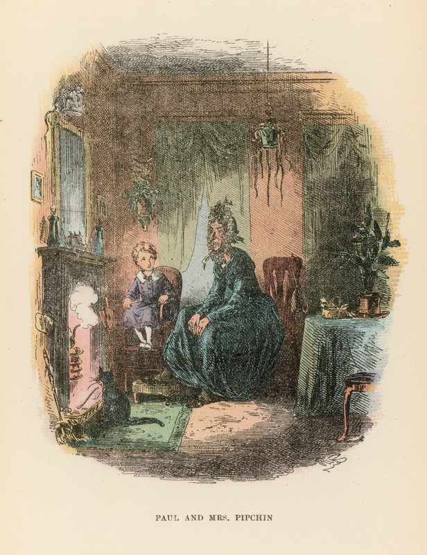 Illustrasjon for Dombey and Son av Hablot Knight Browne