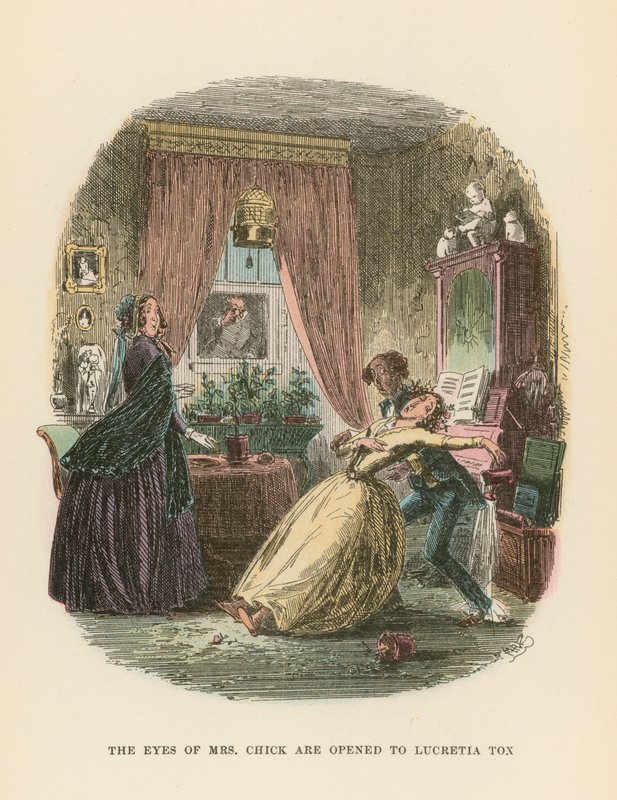 Illustrasjon for Dombey and Son av Hablot Knight Browne