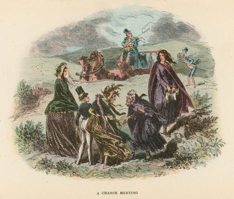 Illustrasjon for Dombey and Son av Hablot Knight Browne