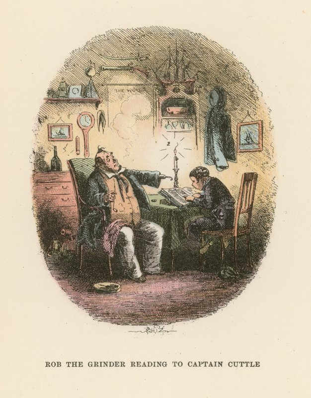 Illustrasjon for Dombey and Son av Hablot Knight Browne