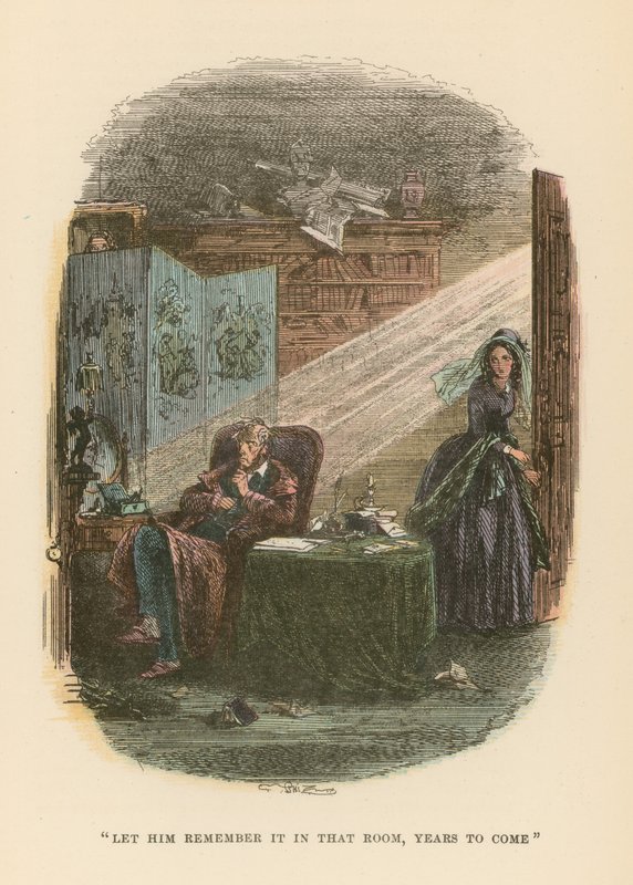 Illustrasjon for Dombey and Son av Hablot Knight Browne