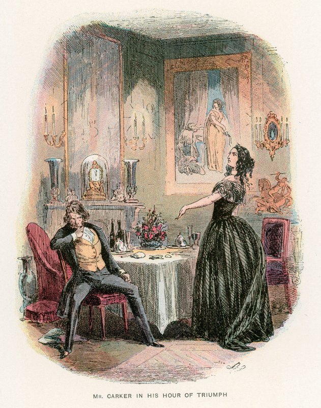 Illustrasjon for Dombey and Son av Hablot Knight Browne