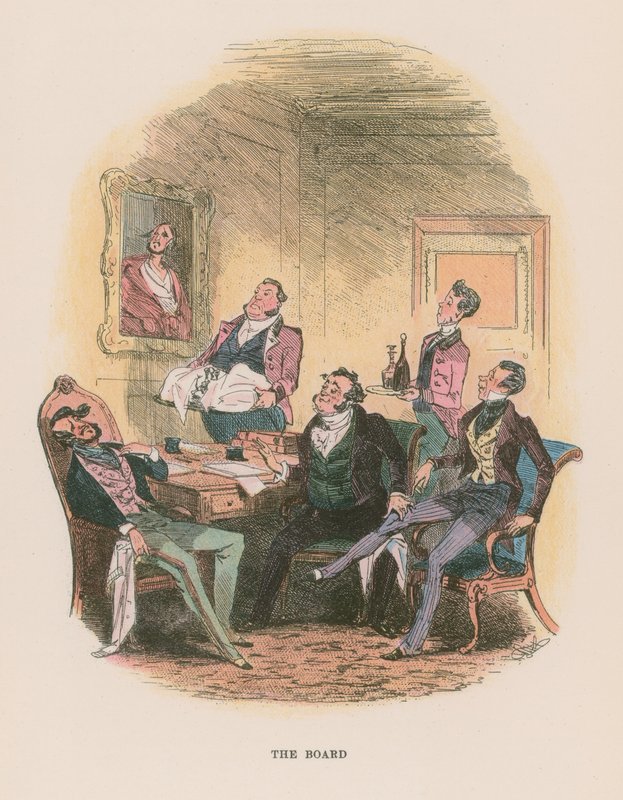 Illustrasjon for Martin Chuzzlewit av Hablot Knight Browne