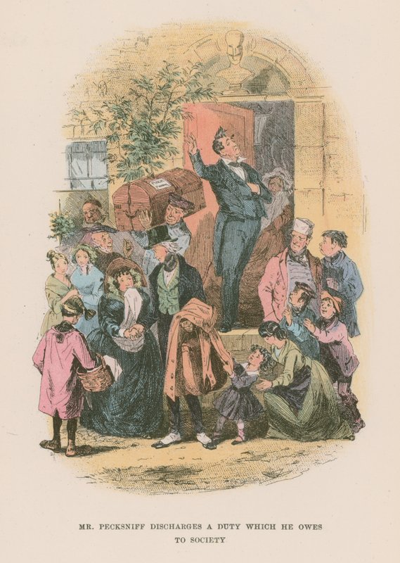 Illustrasjon for Martin Chuzzlewit av Hablot Knight Browne