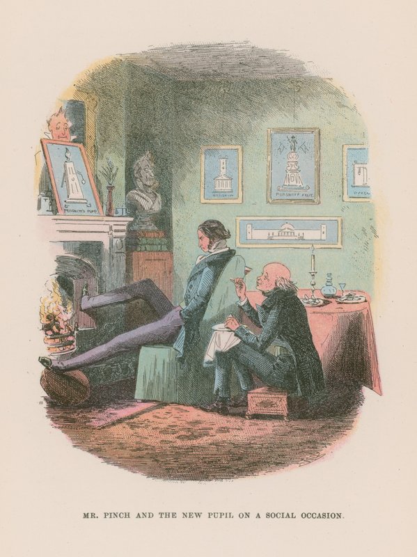 Illustrasjon for Martin Chuzzlewit av Hablot Knight Browne