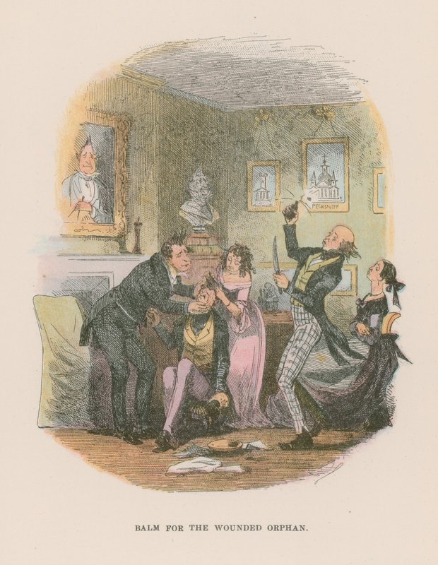 Illustrasjon for Martin Chuzzlewit av Hablot Knight Browne