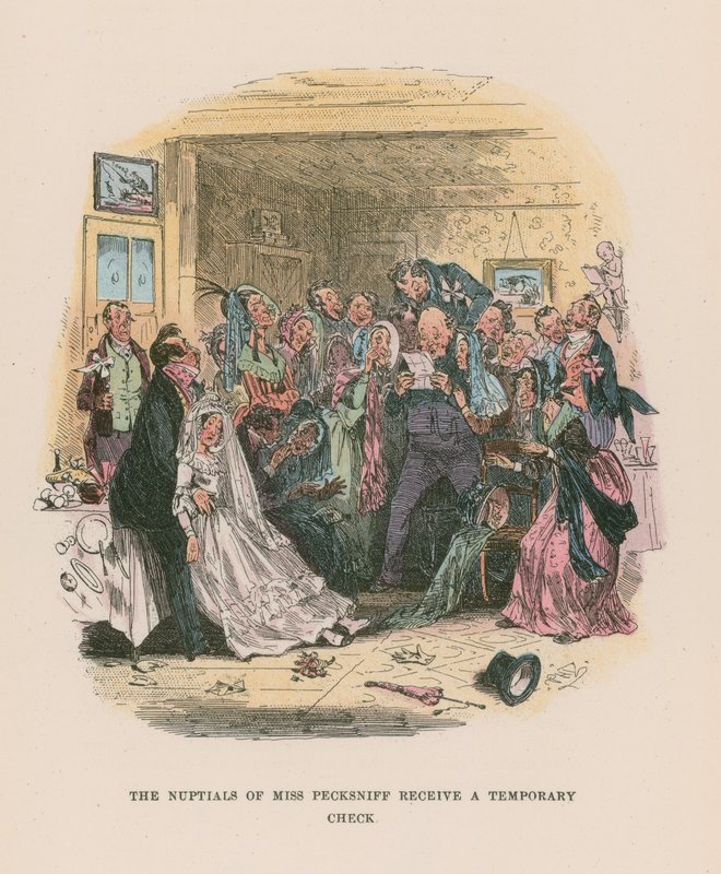 Illustrasjon for Martin Chuzzlewit av Hablot Knight Browne