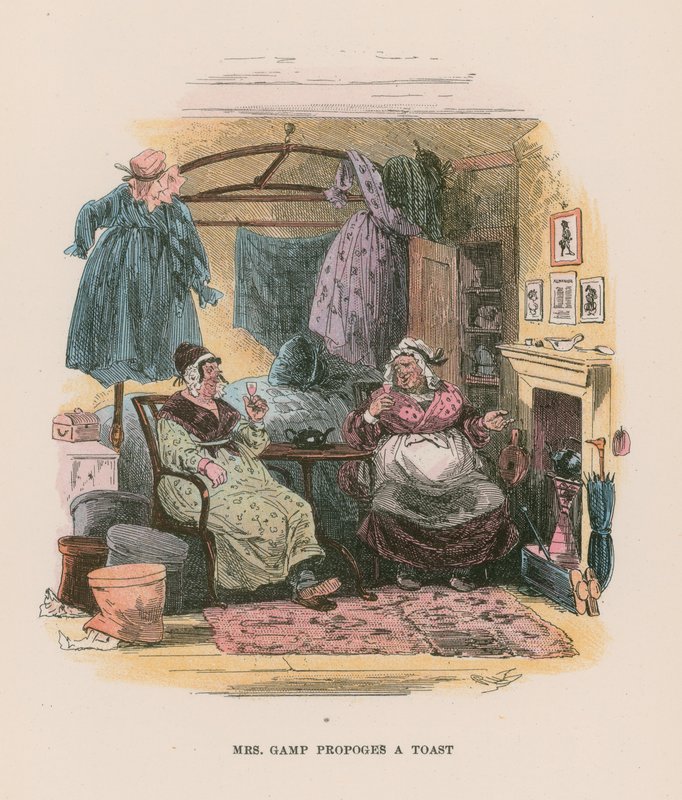 Illustrasjon for Martin Chuzzlewit av Hablot Knight Browne