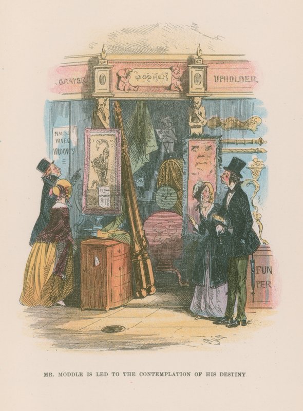 Illustrasjon for Martin Chuzzlewit av Hablot Knight Browne