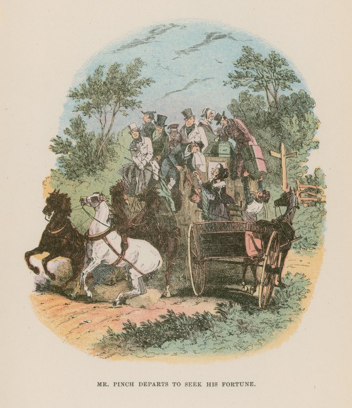 Illustrasjon for Martin Chuzzlewit av Hablot Knight Browne