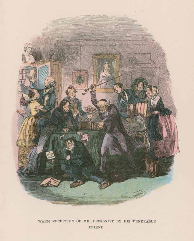 Illustrasjon for Martin Chuzzlewit av Hablot Knight Browne