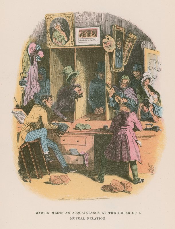 Illustrasjon for Martin Chuzzlewit av Hablot Knight Browne