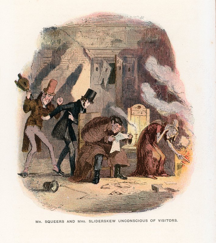 Illustrasjon for Nicholas Nickleby av Hablot Knight Browne