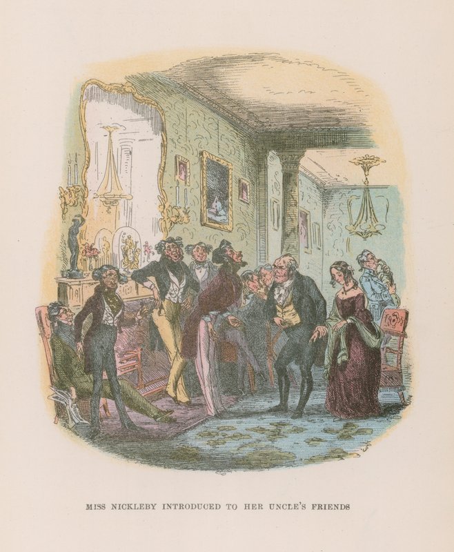 Illustrasjon for Nicholas Nickleby av Hablot Knight Browne