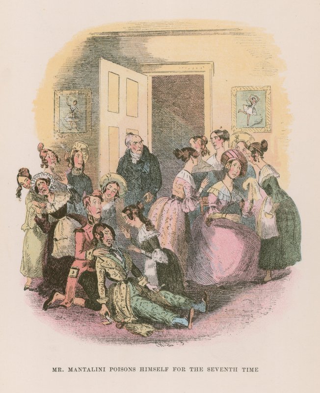Illustrasjon for Nicholas Nickleby av Hablot Knight Browne