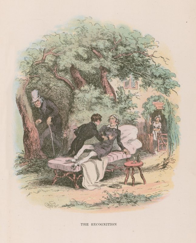 Illustrasjon for Nicholas Nickleby av Hablot Knight Browne