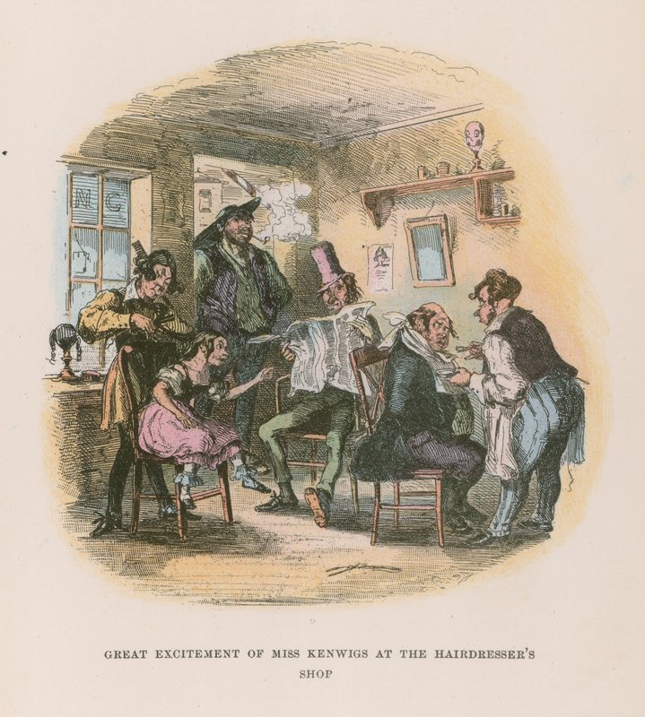 Illustrasjon for Nicholas Nickleby av Hablot Knight Browne