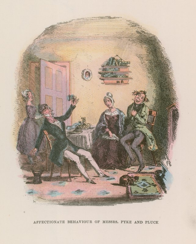 Illustrasjon for Nicholas Nickleby av Hablot Knight Browne
