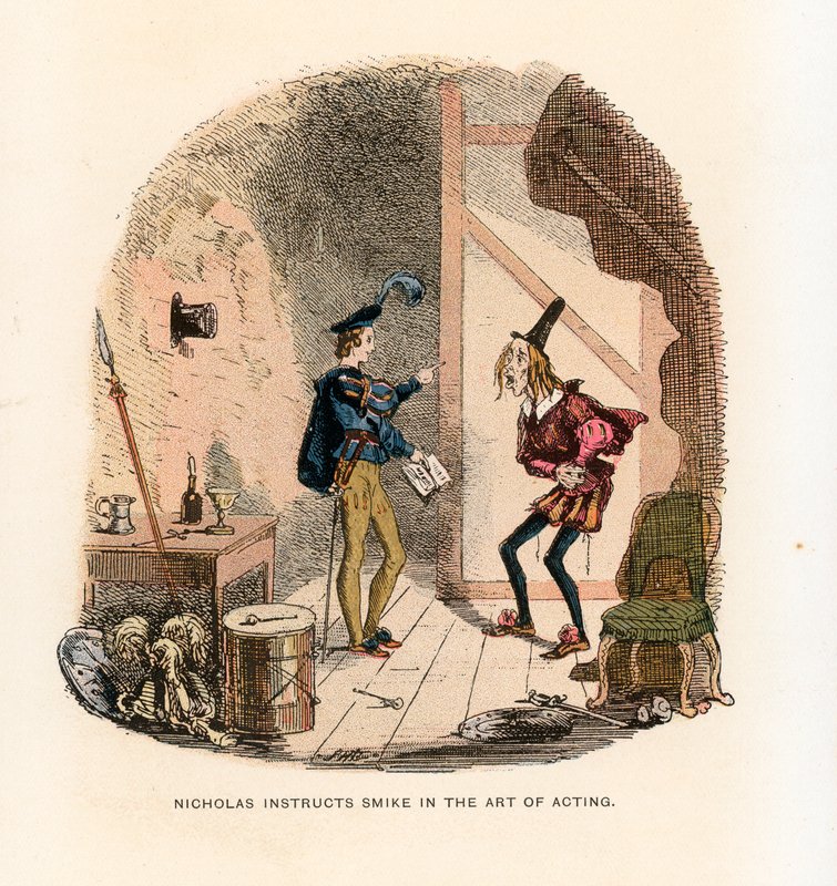 Illustrasjon for Nicholas Nickleby av Hablot Knight Browne
