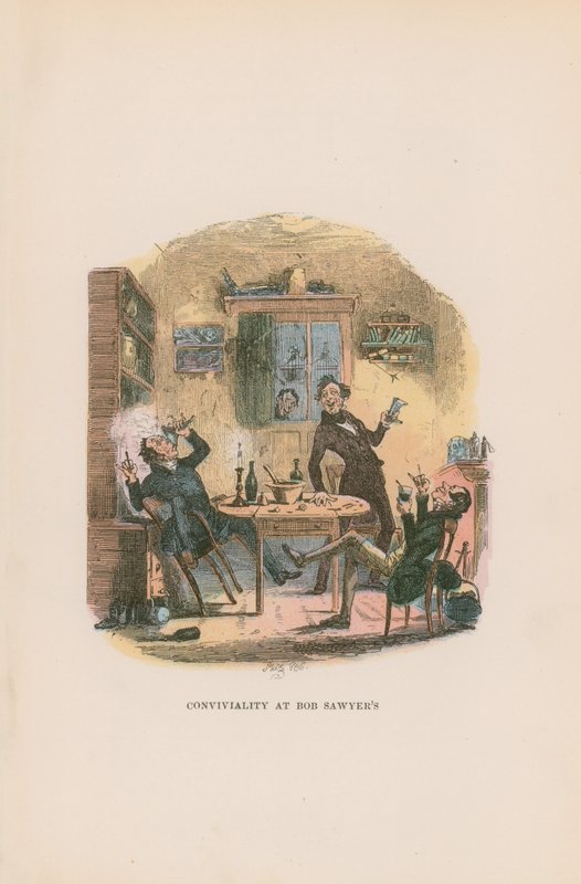 Illustrasjon for Pickwick Papers av Hablot Knight Browne