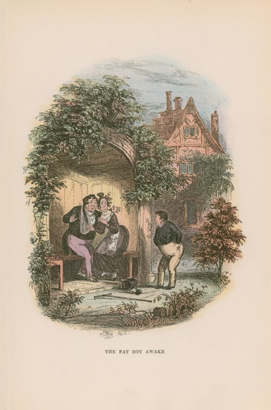 Illustrasjon for Pickwick Papers av Hablot Knight Browne