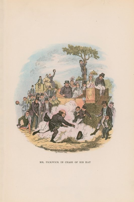 Illustrasjon for Pickwick Papers av Hablot Knight Browne