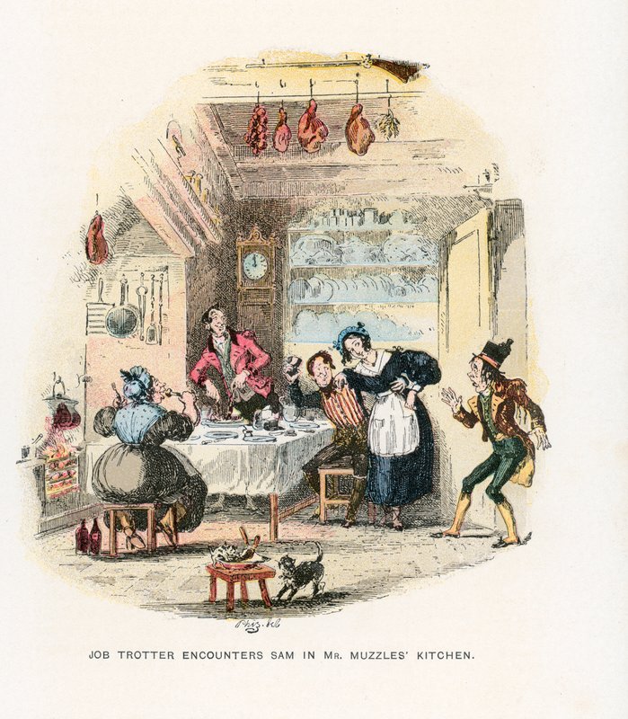Illustrasjon for Pickwick Papers av Hablot Knight Browne