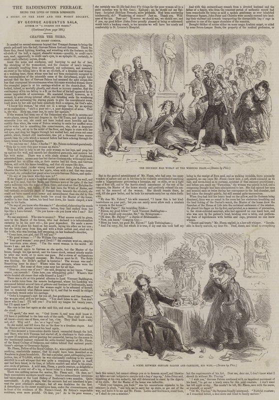 Baddington Peerage av Hablot Knight Browne