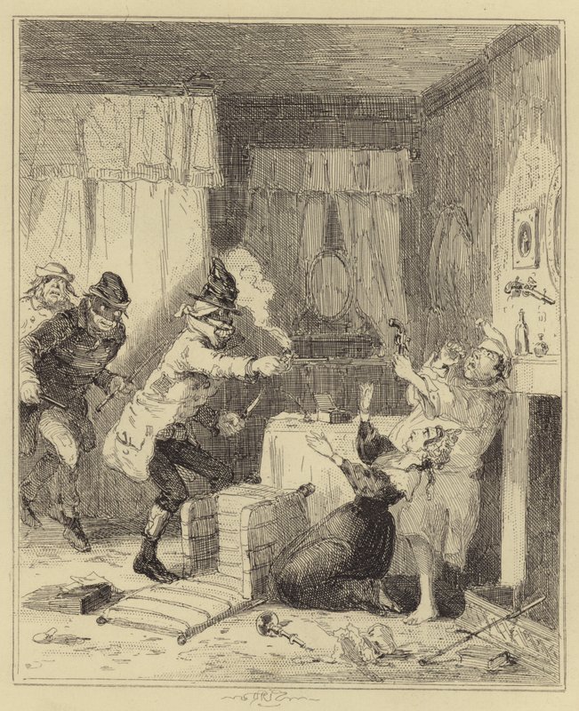 Innbruddstyvene av Hablot Knight Browne
