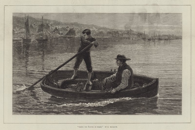 Tar skipperen om bord av Hamilton Macallum