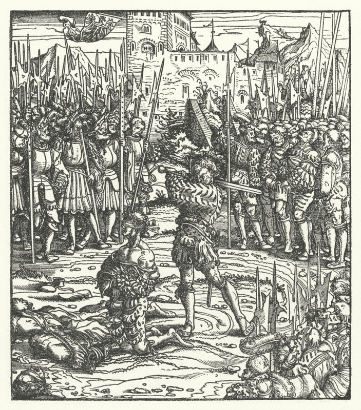 Henrettelse av lederne for et opprør mot styret til erkehertug Maximilian av Østerrike i Flandern av Hans (after) Burgkmair