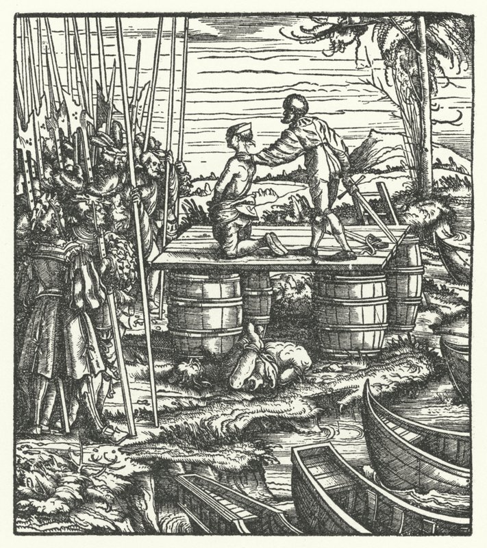 Henrettelse av lederne for et opprør mot styret til erkehertug Maximilian av Østerrike i Flandern av Hans (after) Burgkmair