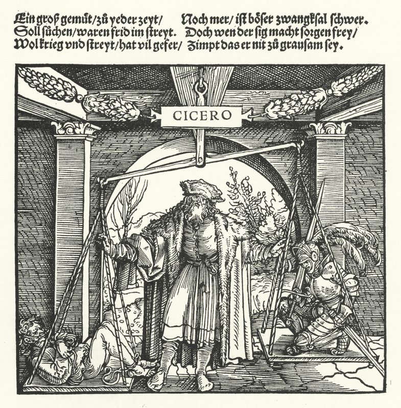 Rettferdighet (gravering) av Hans (after) Burgkmair