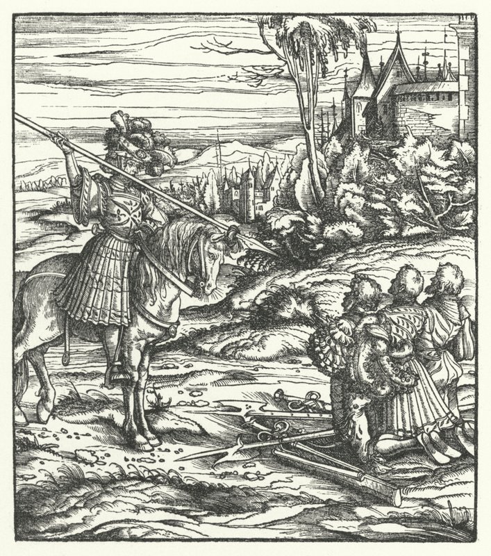 Scene fra det andre flamske opprøret mot Habsburg-styret av Hans (after) Burgkmair